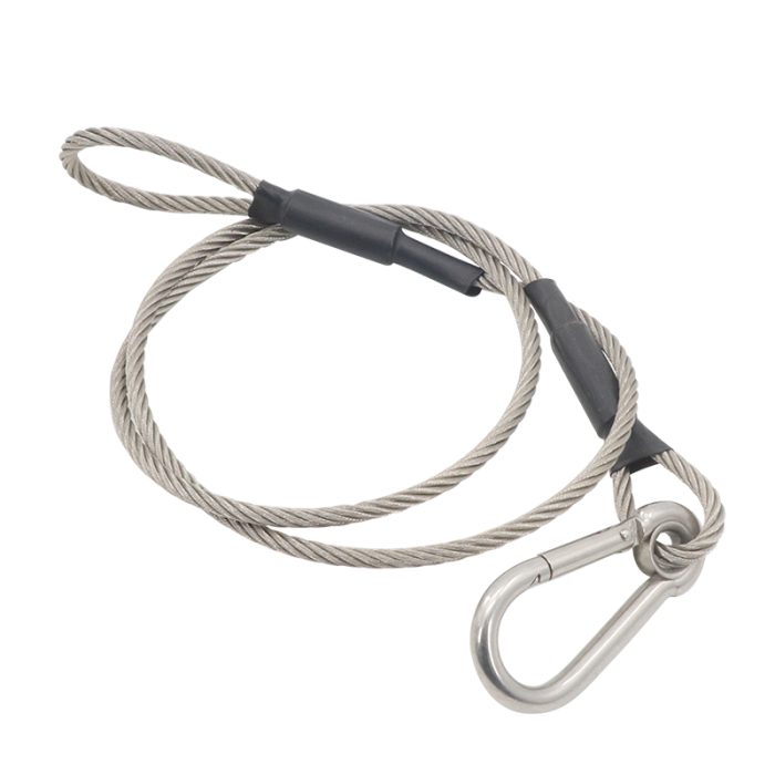 ⁦Stainless steel 4mm x 80cm safety rope⁩ - الصورة ⁦2⁩