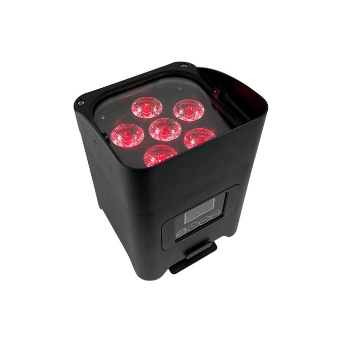 WIFI APP mobile phone control 6x18w 6x18W 6 in 1 DMX wireless battery par light：圖片 2
