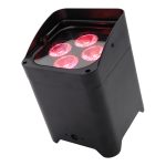 Wireless Battery 4pcs 18W RGBWA UV 6-in-1 LED Par Light