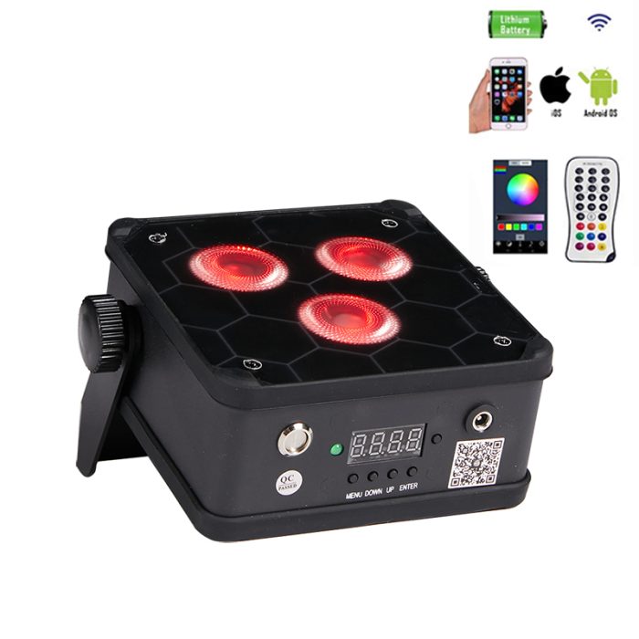 3x18W 6-in-1 LED Wireless Battery Par Light：圖片 2