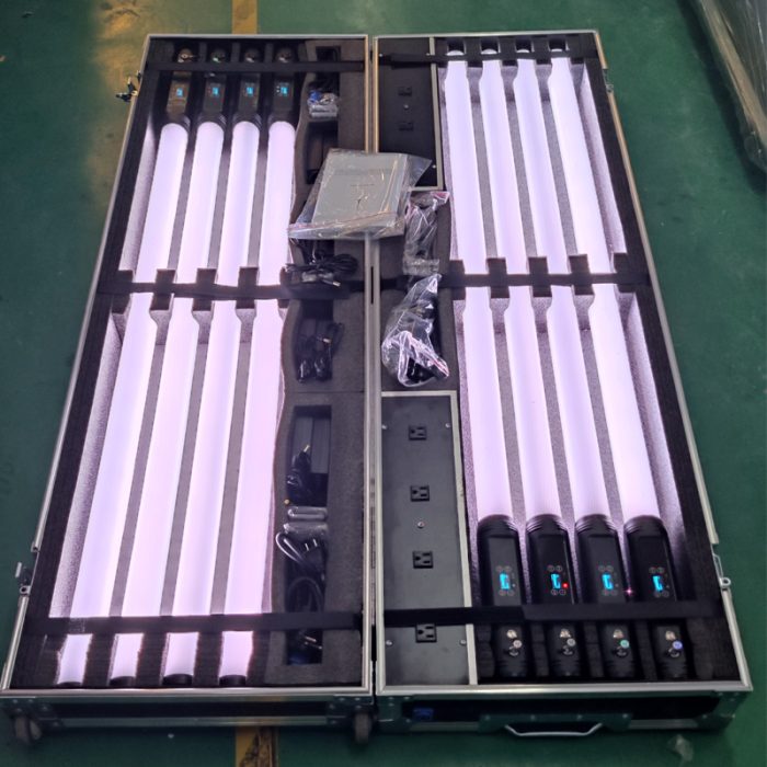 WIFI APP wireless battery 360 degree luminous RGBWA 5 in 1 pixel LED tube：圖片 4