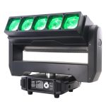 5-piece 60w 4-in-1 point control, focus, dye and strobe dual-head strip LED moving head light - 图片 2