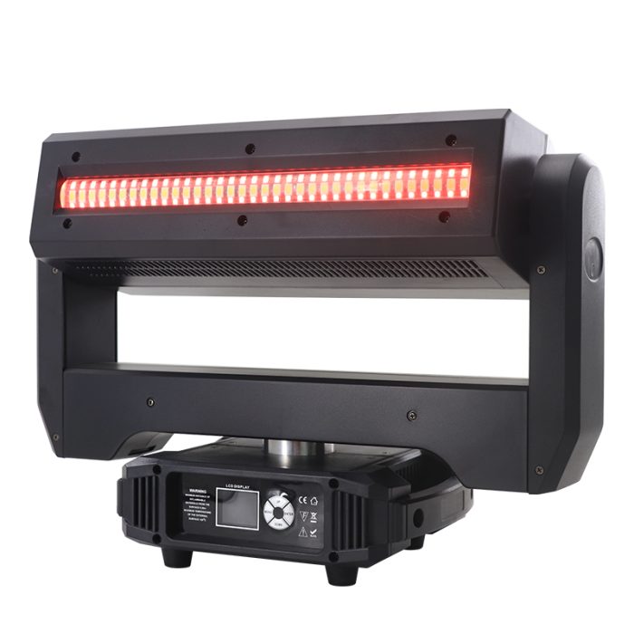 5-piece 60w 4-in-1 point control, focus, dye and strobe dual-head strip LED moving head light - 图片 3