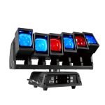 6x60w 單點可控光束 T 聚焦染色 LED 蛇形活動頭燈